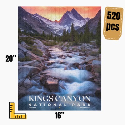 Kings Canyon National Park Jigsaw Puzzle, Family Game, Holiday Gift | S10 - image4